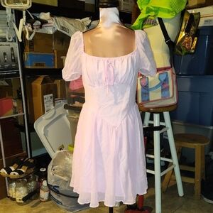 SHEIN Light Pink Mini Dress